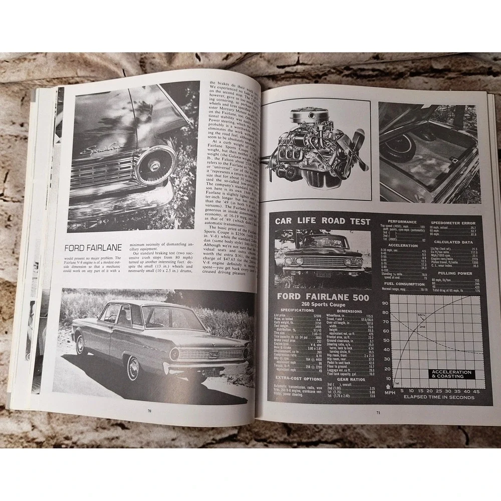 Ford Fairlane Performance Portfolio 1955-1970 Brooklands Books ISBN 1 85520 4584